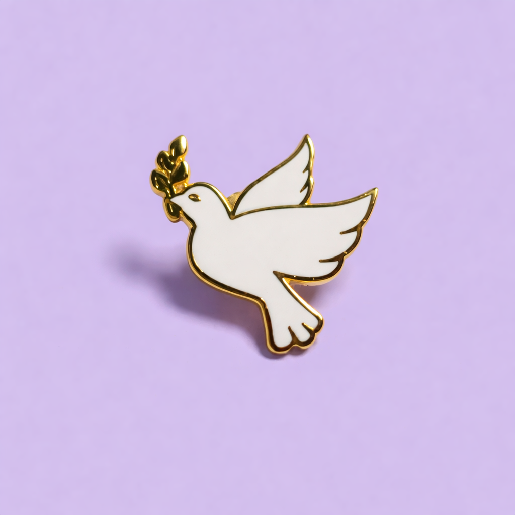 Dove pin symbol
